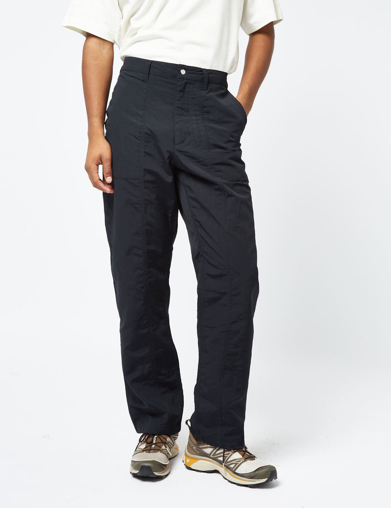 Norse Projects Sigur Waxed Nylon Fatigue Pant (Relaxed) - Dark Navy Blue