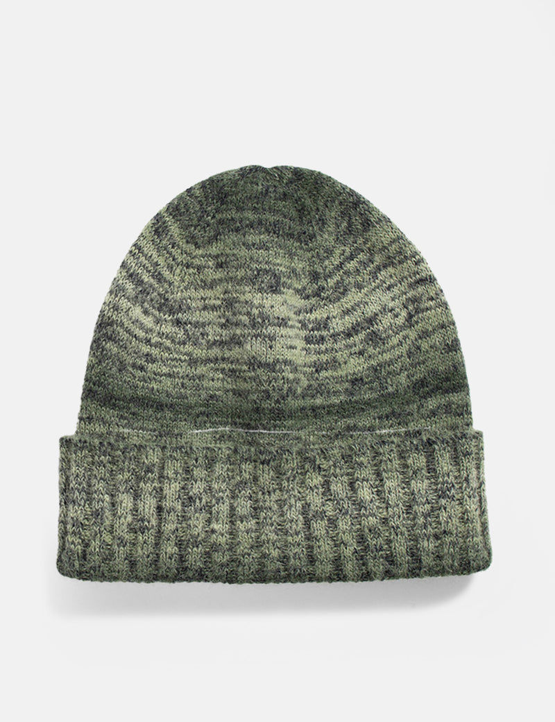 Norse Projects Space Dye Beanie (Alpaca Mohair) - Army Green