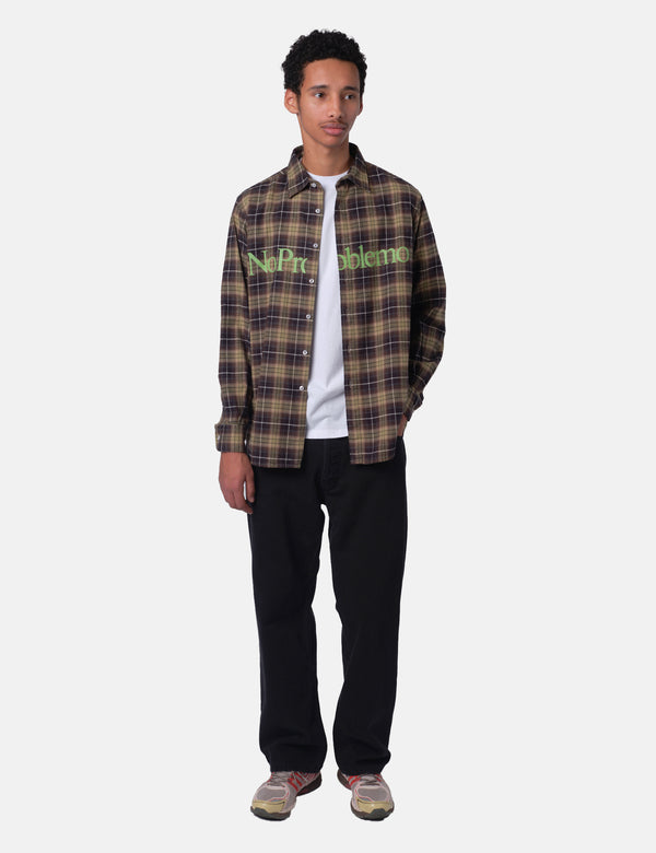 No Problemo Plaid Shirt - Green