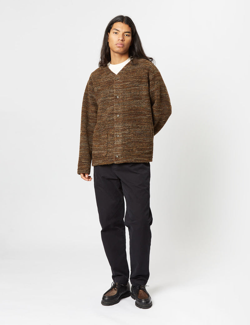 Engineered Garments Knit Cardigan (Wool) - Brown
