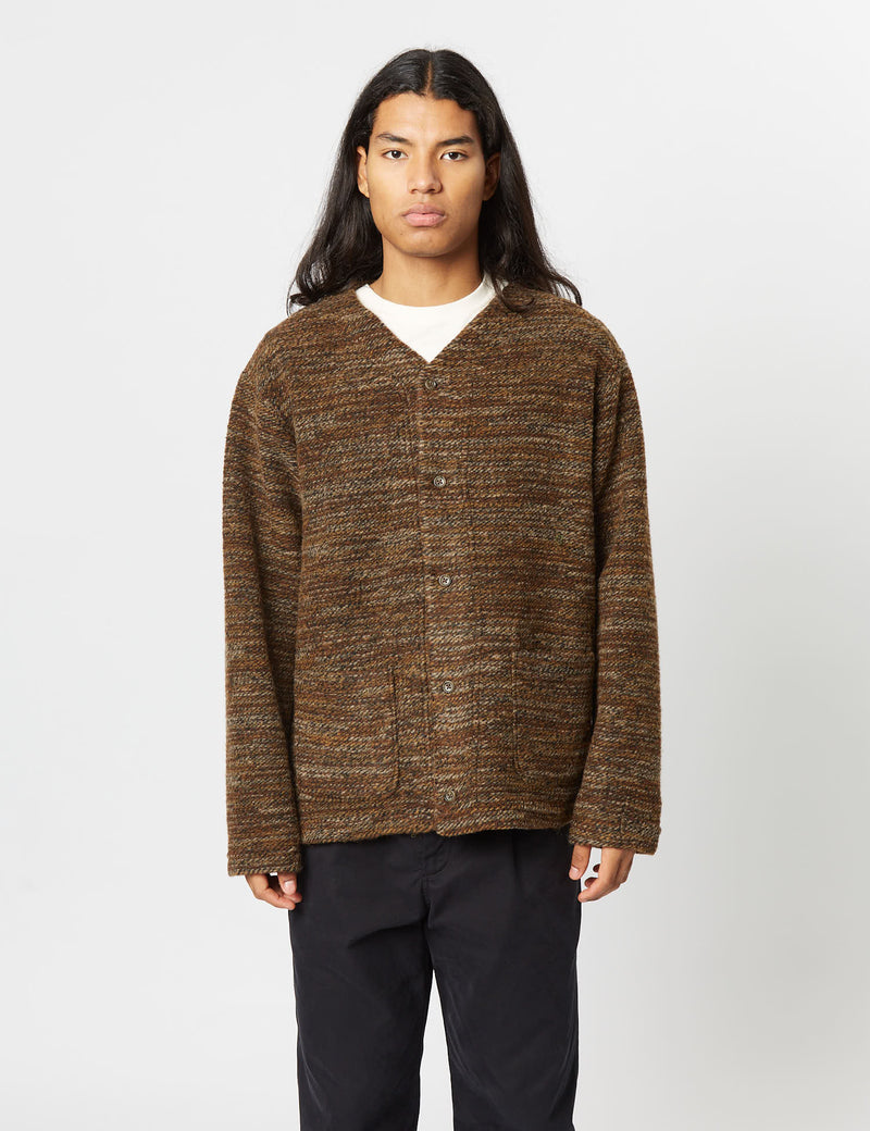 Engineered Garments Knit Cardigan (Wool) - Brown