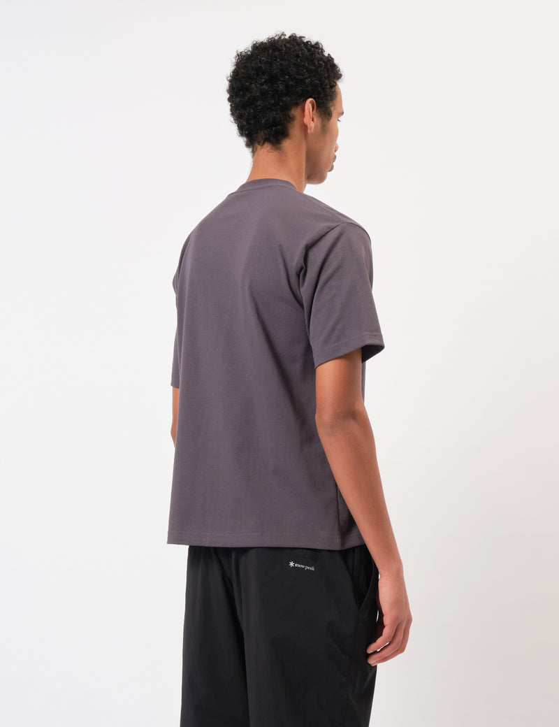 Snow Peak NSD Pocket T-Shirt - Charcoal Grey