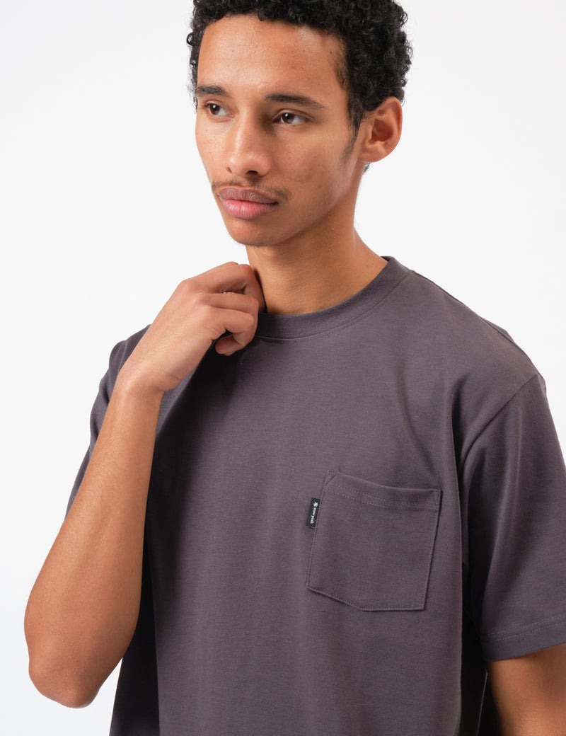 Snow Peak NSD Pocket T-Shirt - Charcoal Grey