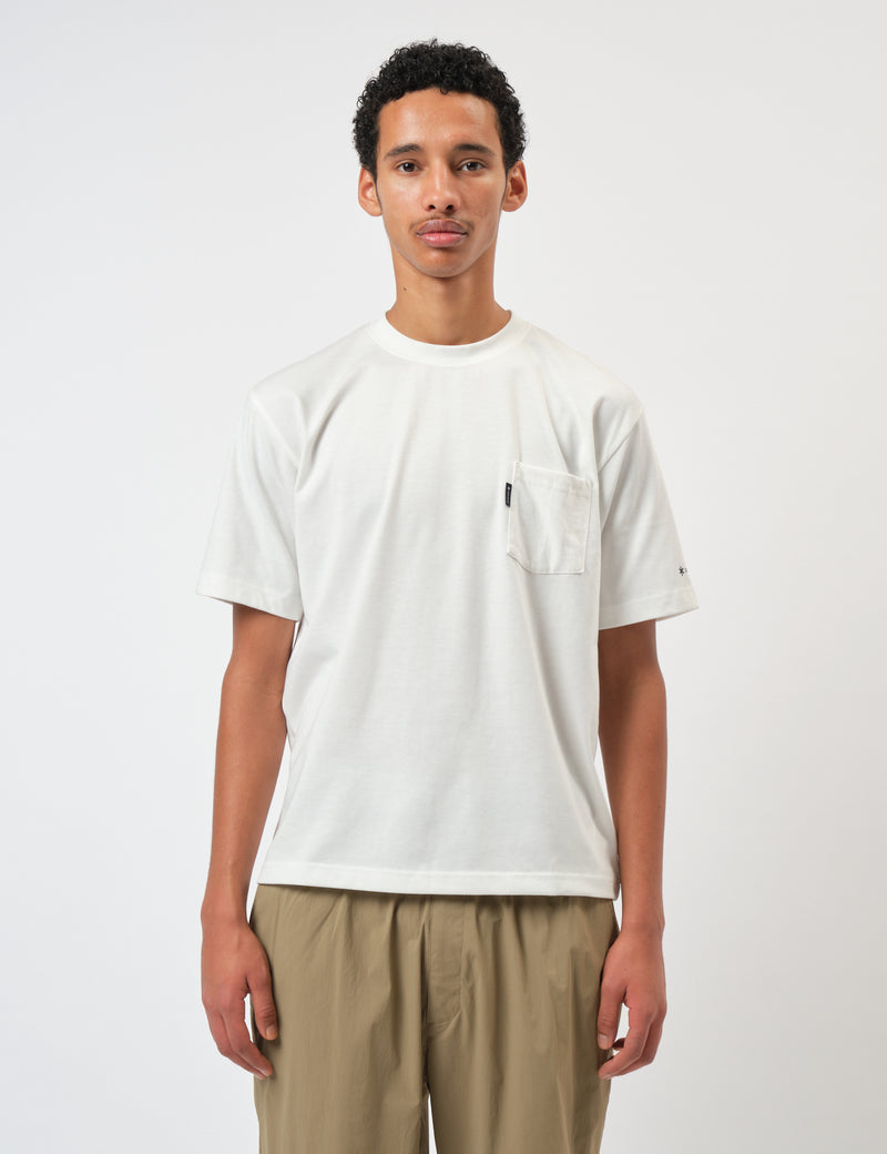 Snow Peak NSD Pocket T-Shirt - Off White
