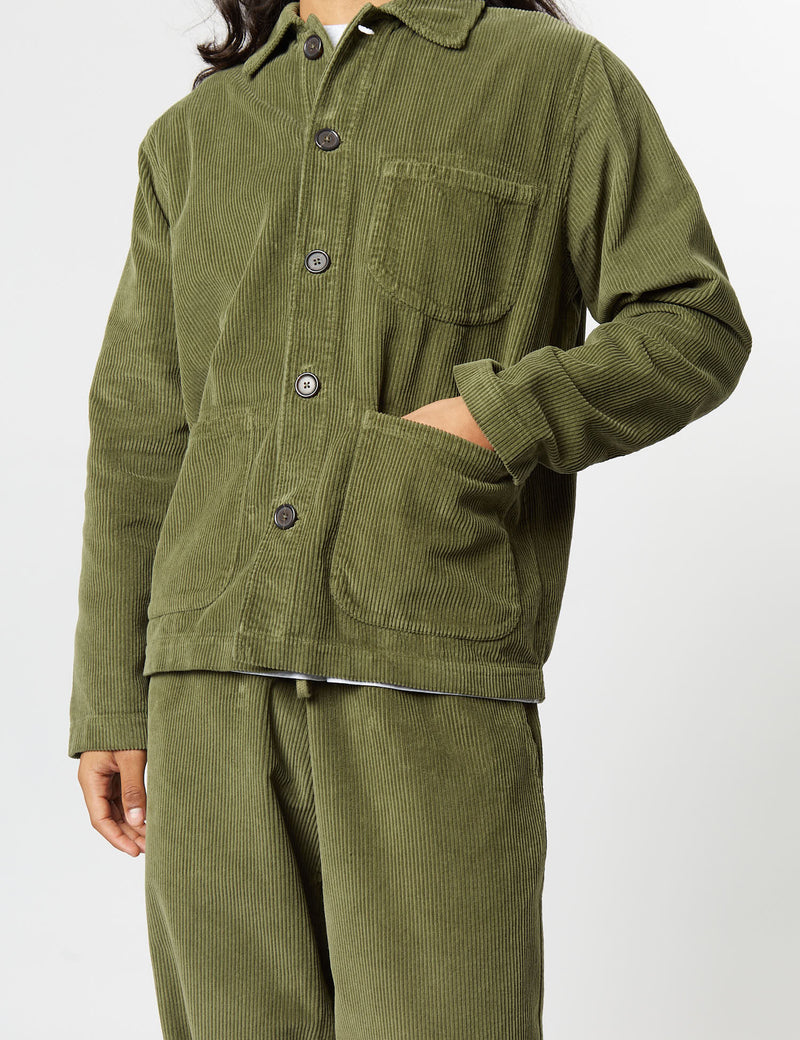 Universal Works Field Jacket (Corduroy) - Olive Green
