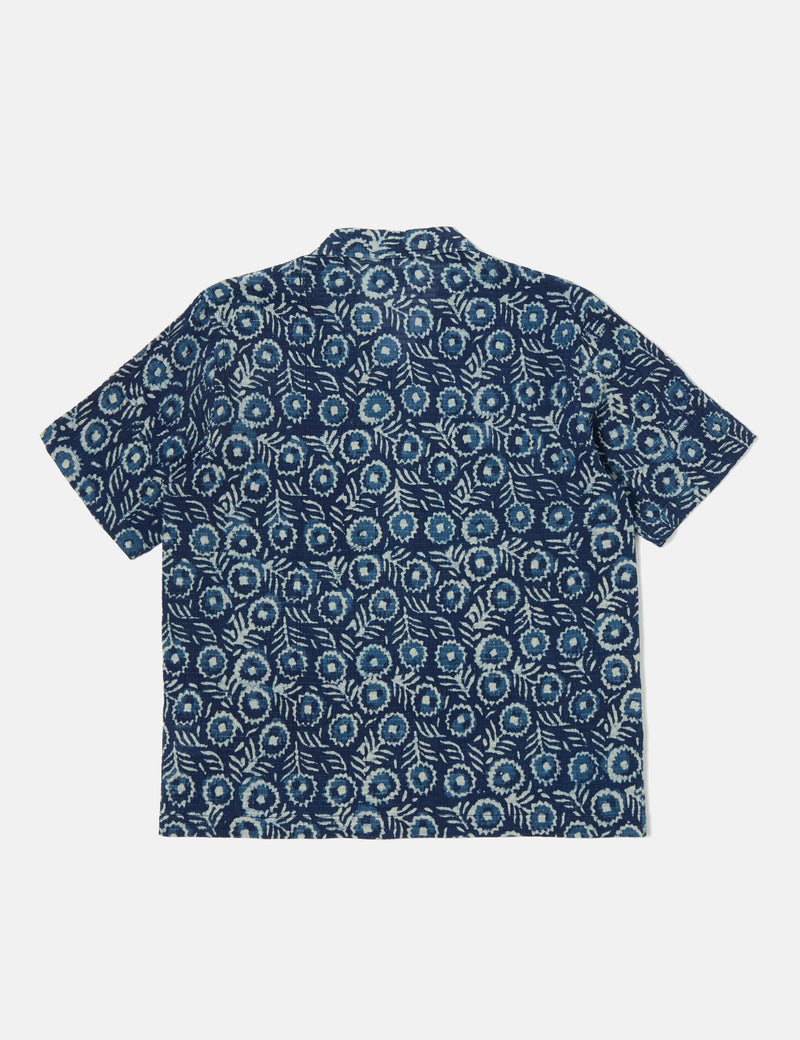 Universal Works Road Shirt (Winston Ripstop) - Indigo Blue