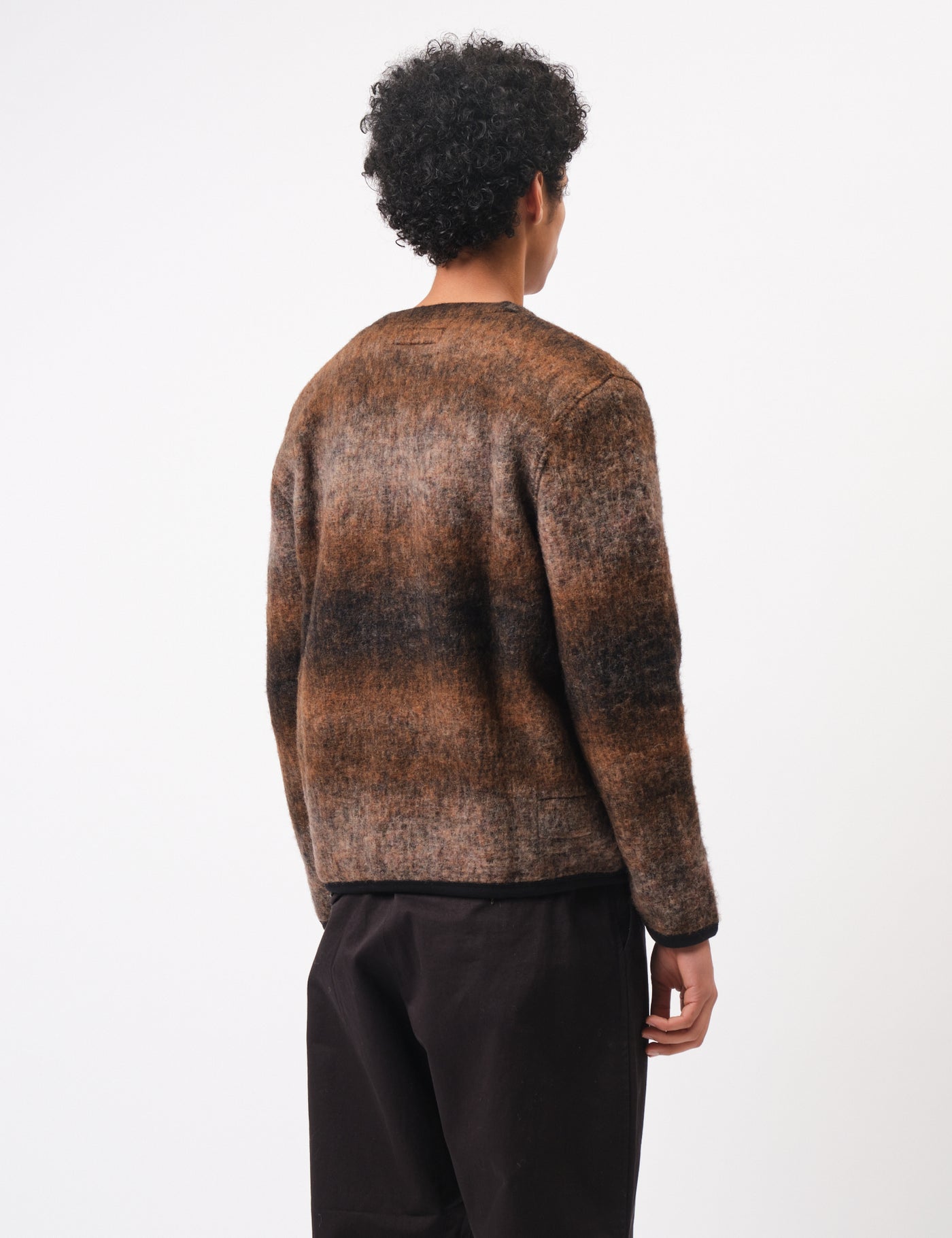 Universal Works Fleece Cardigan (Ombre) - Brown | Article.