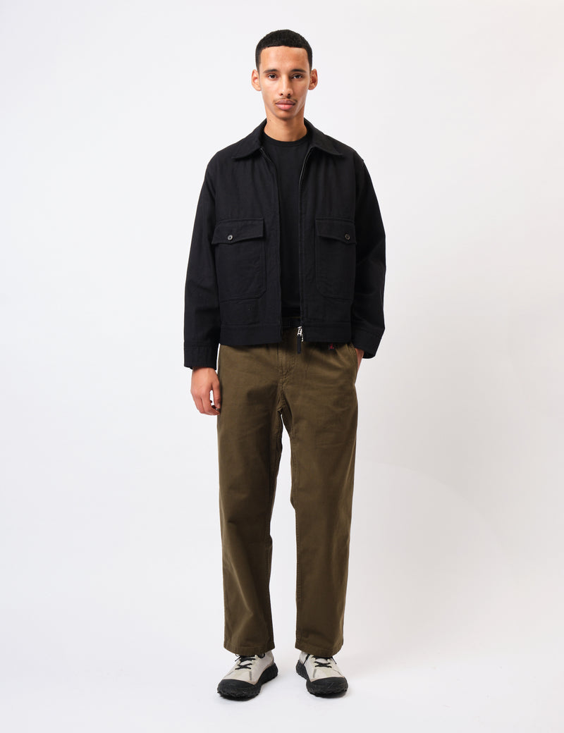 Universal Works S130 Jacket (Organic Canvas) - Black