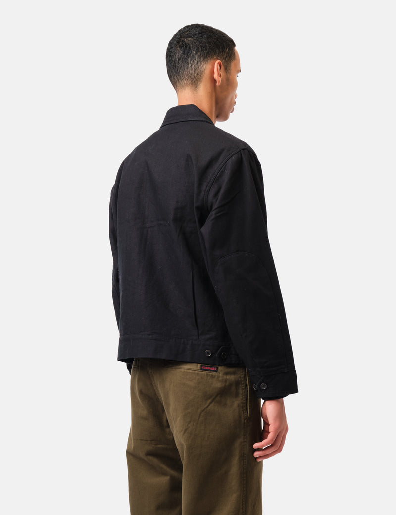 Universal Works S130 Jacket (Organic Canvas) - Black