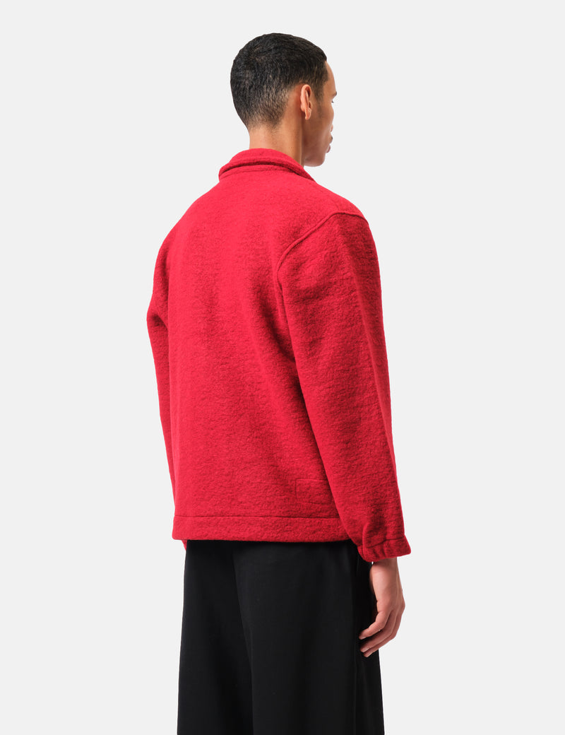 Universal Works Rams Jacket (Wool Fleece) - Red