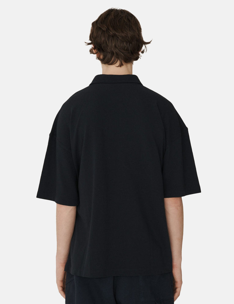 YMC Earth Polo T-Shirt (Organic) - Navy Blue