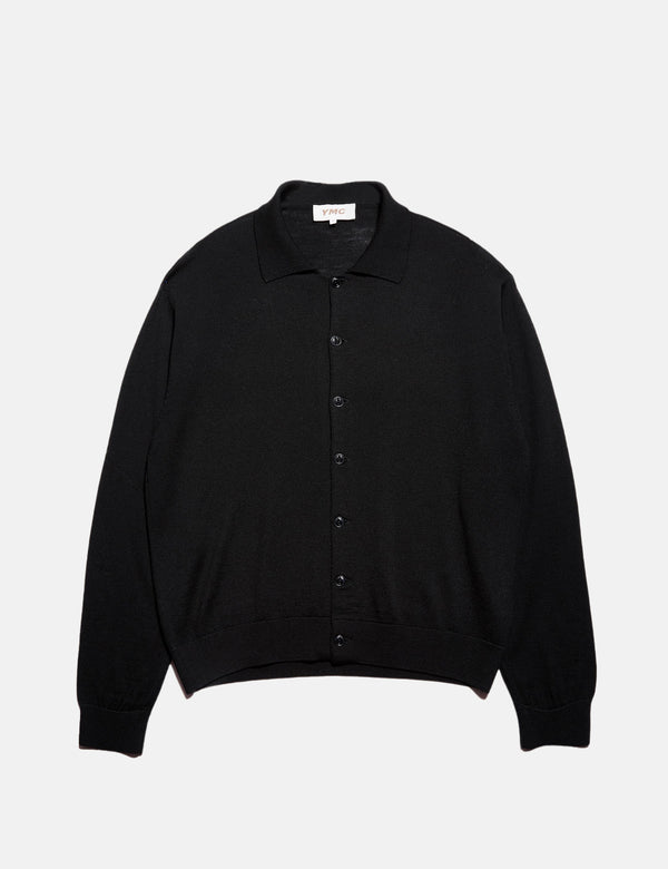 YMC Rat Pack Cardigan (Organic) - Black