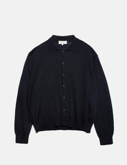 YMC Rat Pack Cardigan (Organic) - Navy Blue