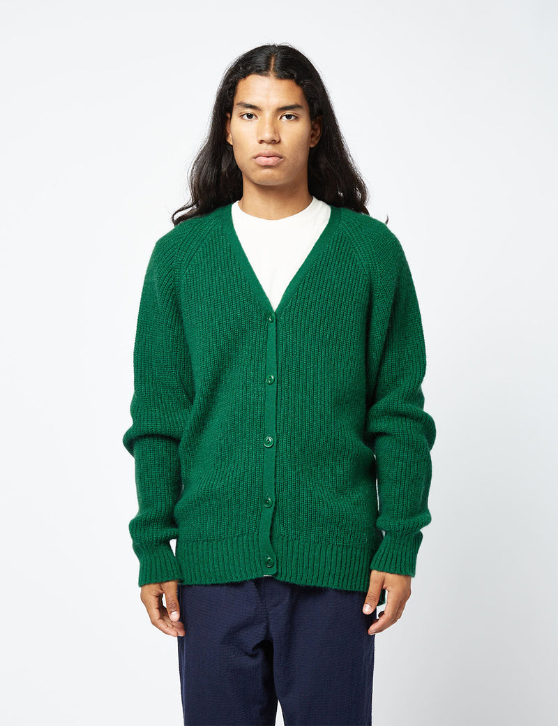 YMC Kurt Cardigan (Mohair) - Green