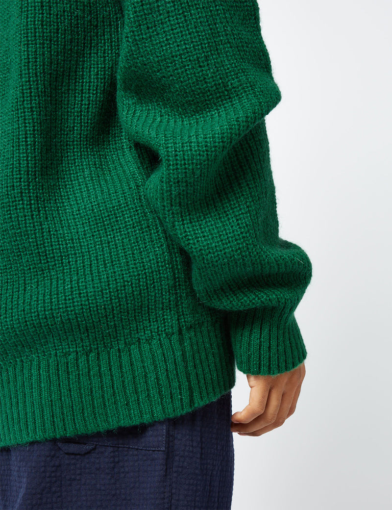 YMC Kurt Cardigan (Mohair) - Green