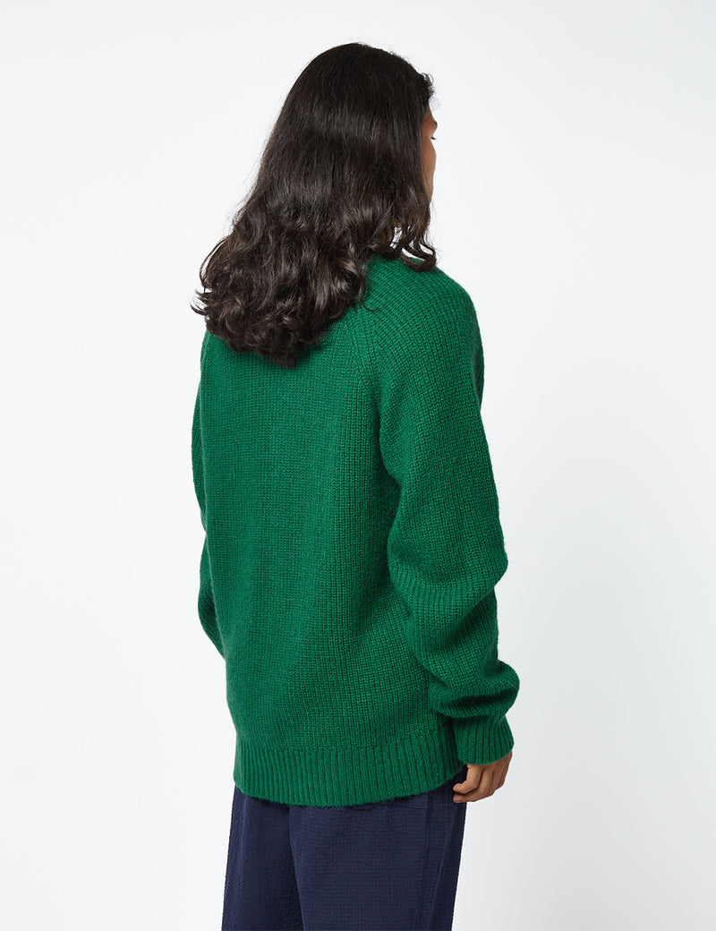 YMC Kurt Cardigan (Mohair) - Green