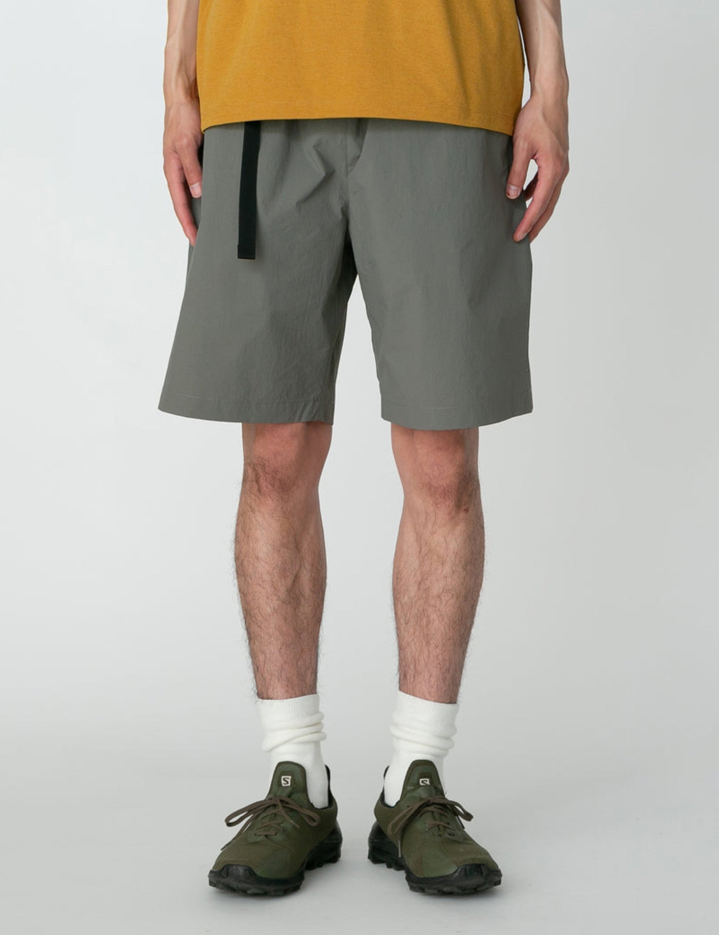 Snow Peak Nylon Tussah 2Way Shorts - Olive Green | Article.