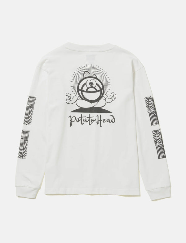 Potato Head Chakra-Bli Made Long Sleeve T-Shirt - Off White