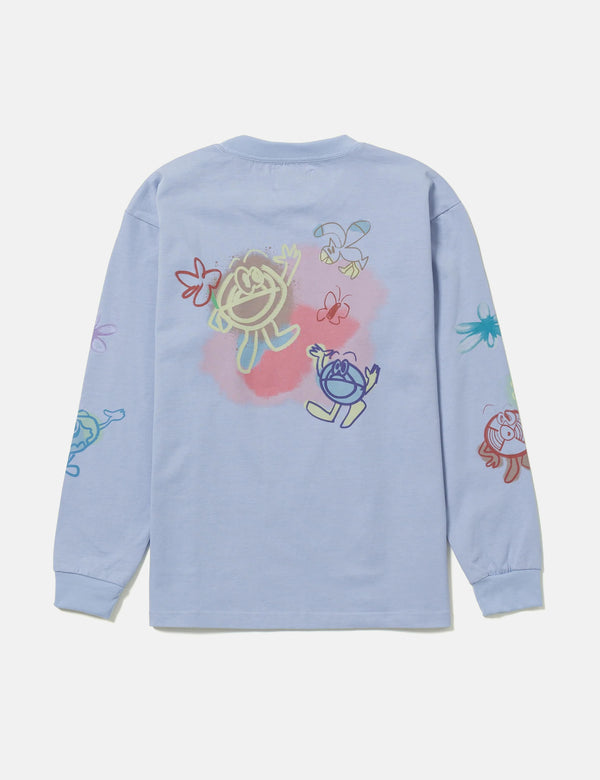 Potato Head Eco Friends-Bli Made Long Sleeve T-Shirt - Watery Blue