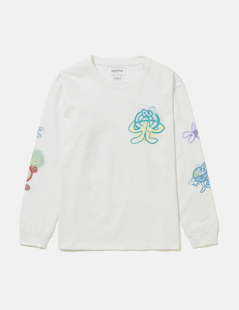 Potato Head Eco Friends-Bli Made Long Sleeve T-Shirt - Off White