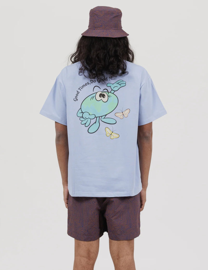Potato Head Eco Friends-Bli Made T-Shirt - Watery Blue
