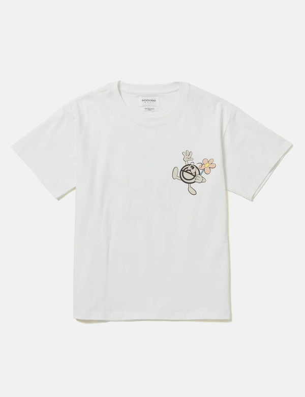 Potato Head Eco Friends-Bli Made T-Shirt - Off White