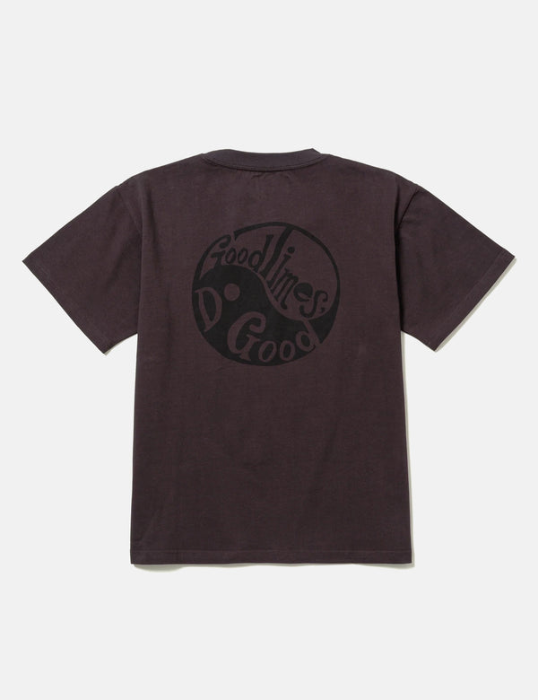 Potato Head Good Times Do Good T-Shirt - Sumi Black