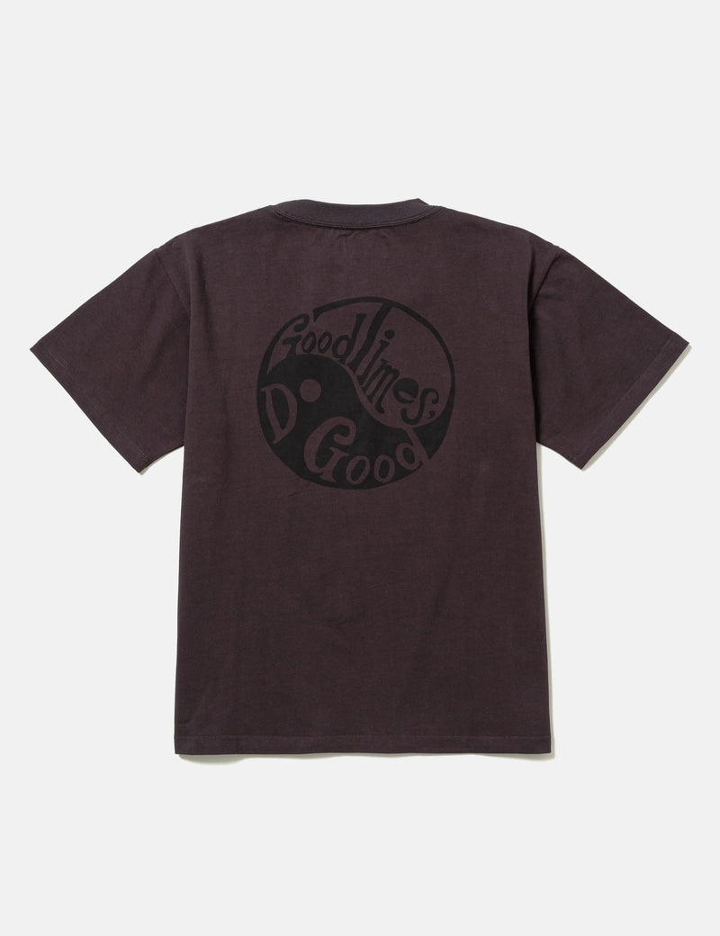 Potato Head Good Times Do Good T-Shirt - Sumi Black