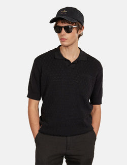 Percival Blackjack Negroni Polo (Organic Cotton) -  Black