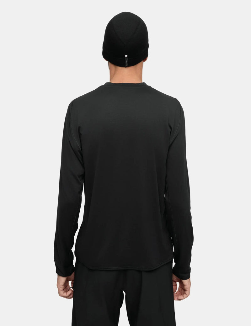 Portal Lateral Peak Long Sleeve T-Shirt - Black Beauty