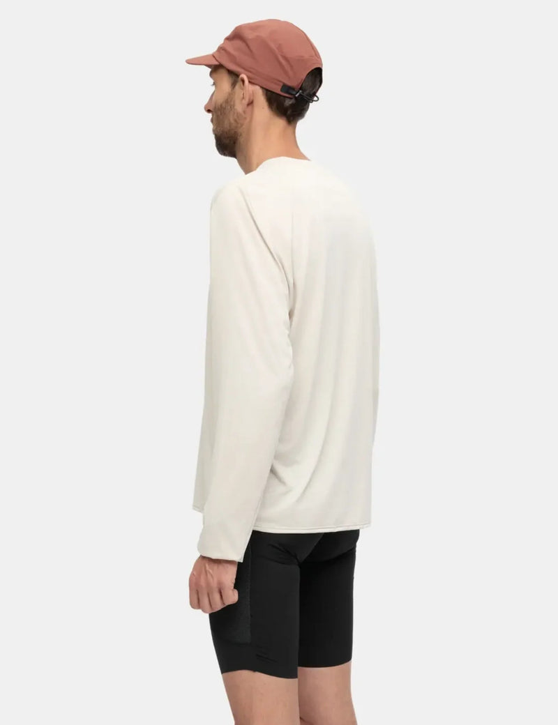 Portal Lateral Peak Long Sleeve T-Shirt - Bone White