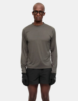 Portal Lateral Peak Long Sleeve T-Shirt - Dark Olive
