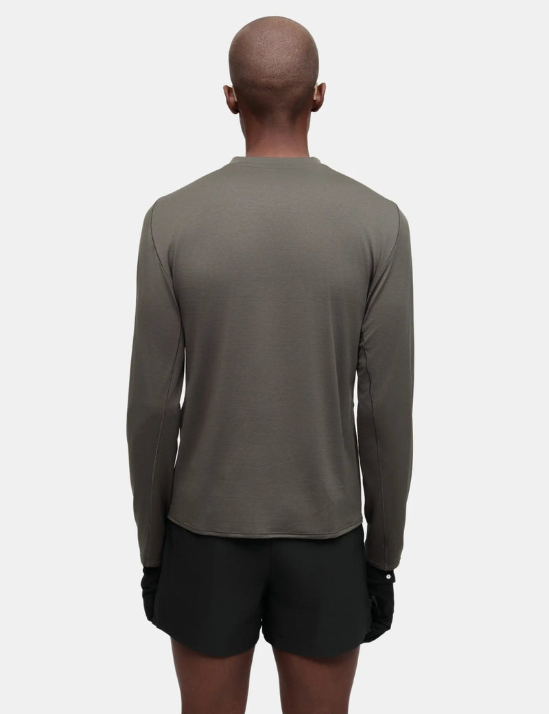 Portal Lateral Peak Long Sleeve T-Shirt - Dark Olive