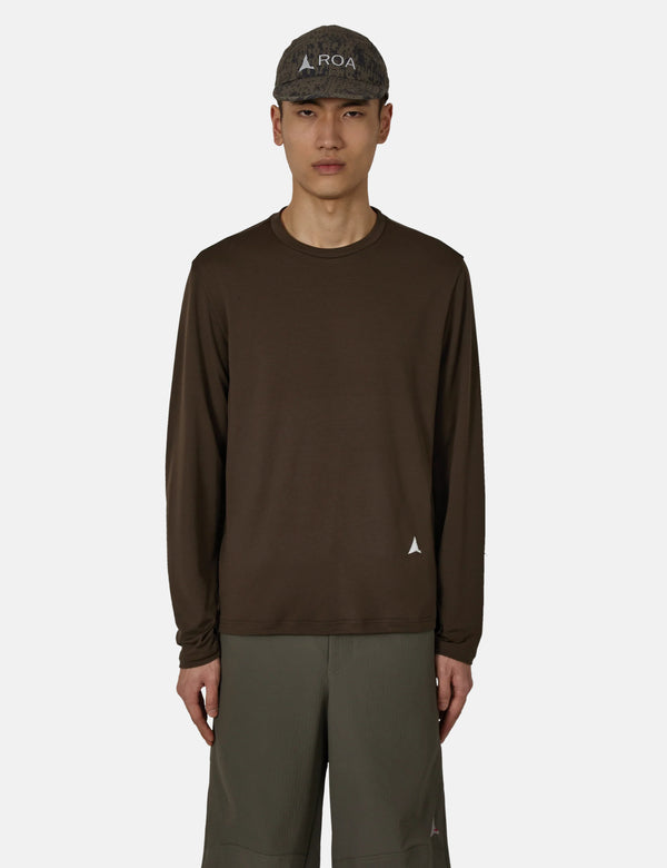 ROA Fireflies Base Layer Fast Dry Long Sleeve - Brown