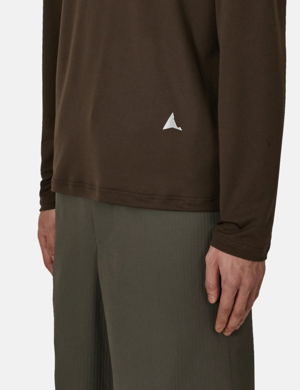 ROA Fireflies Base Layer Fast Dry Long Sleeve - Brown