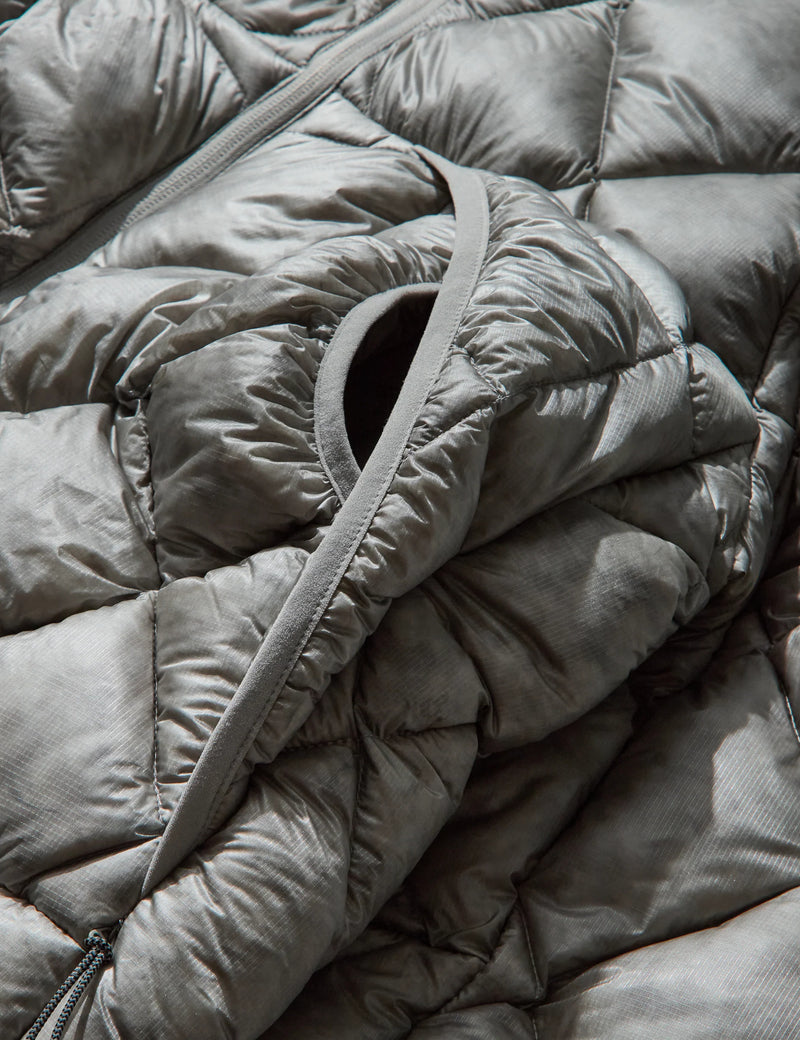 ROA Nuna 800 Fill Power Hooded Down Jacket - Silver Grey