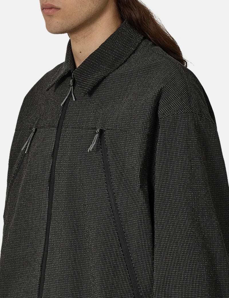 ROA Lamon Reinforced Technical Zip Up Shirt - Black