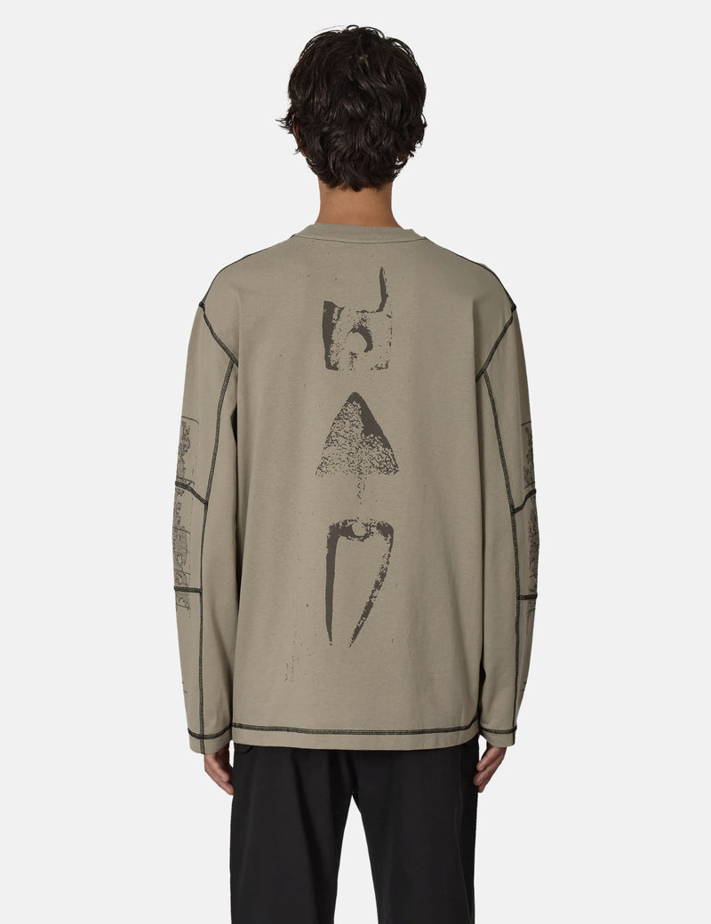 ROA Neolith Stitch Organic Long Sleeve T-Shirt - Pale Green