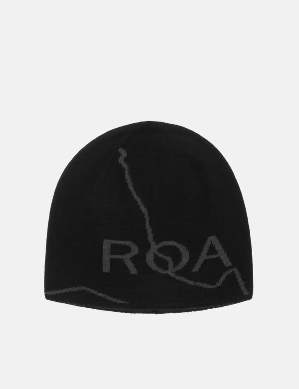 ROA Logo Wool Beanie - Black