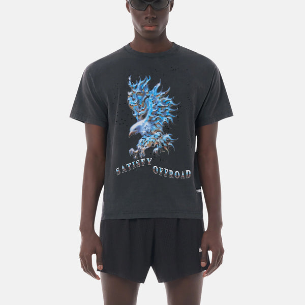 Satisfy MothTech T-Shirt (Eagle) - Aged Black – Article