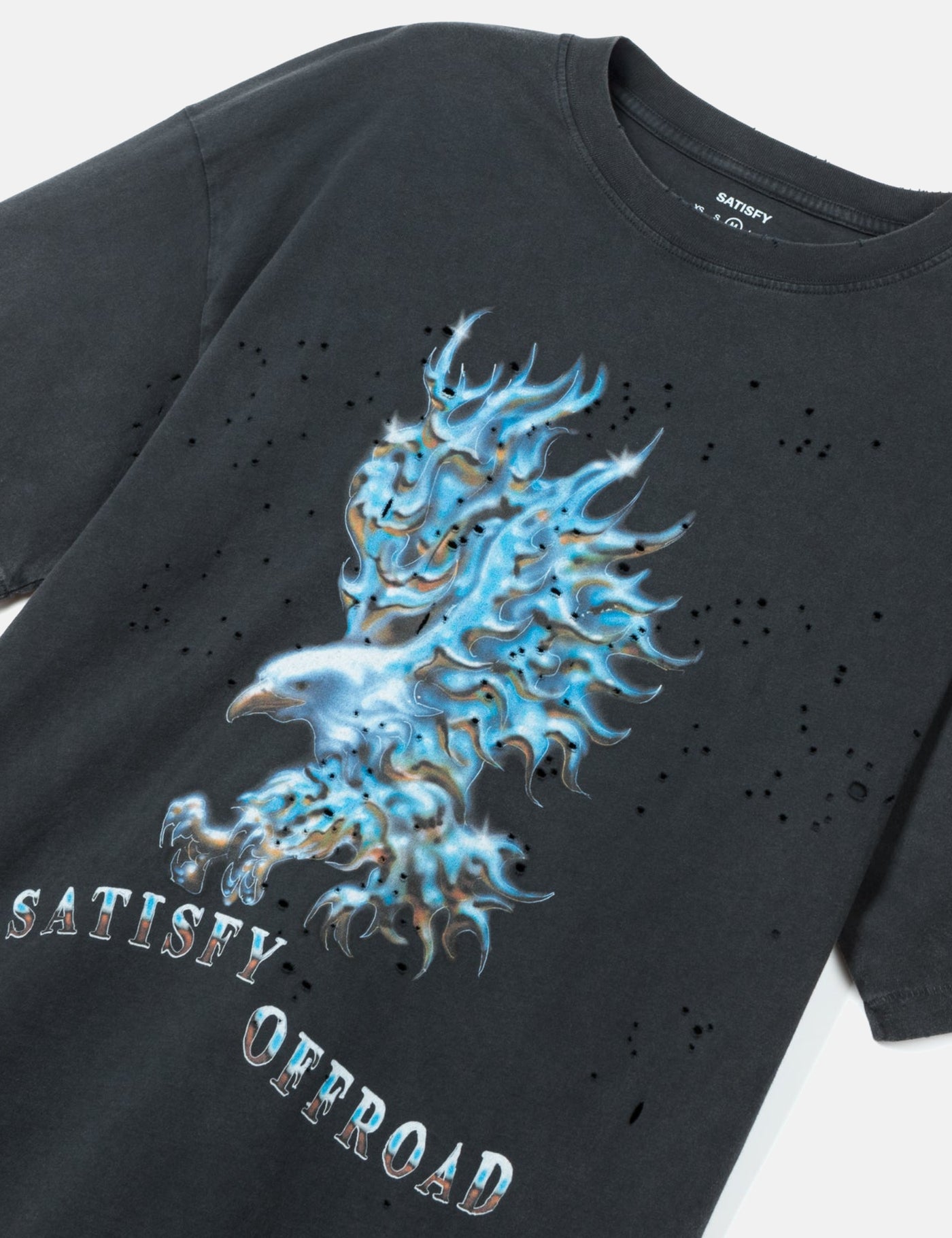 Satisfy MothTech T-Shirt (Eagle) - Aged Black – Article