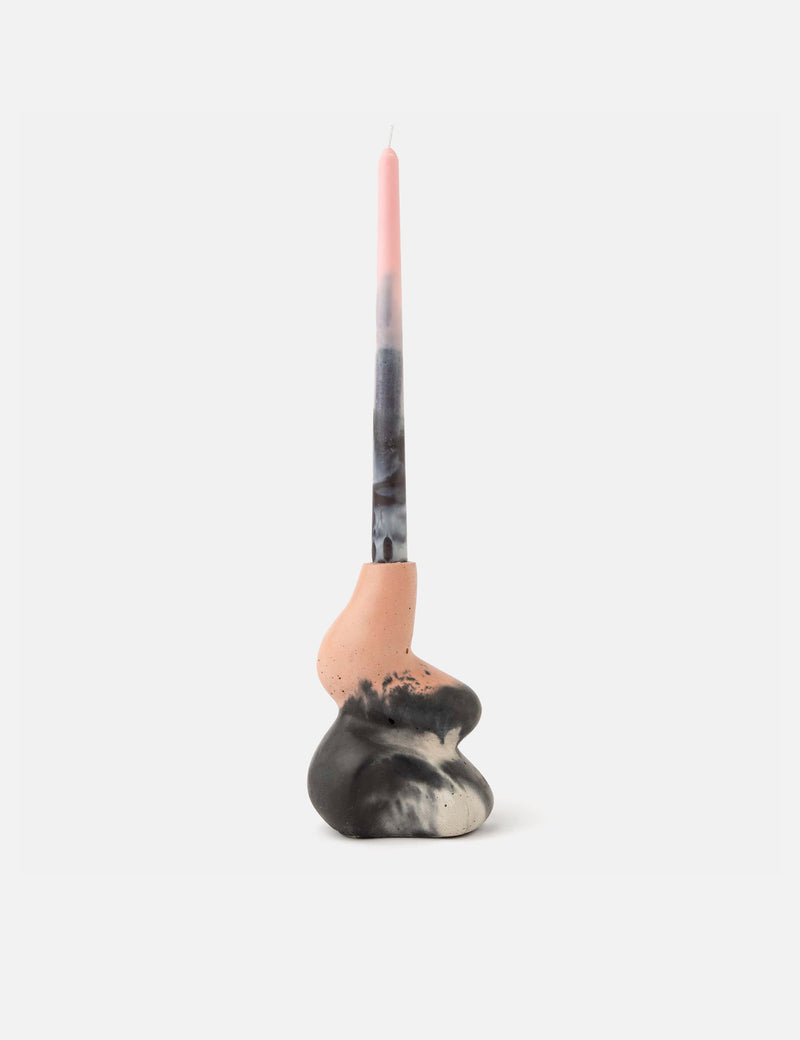 Smith & Goat Glob Candleholder - Blush Pink/Charcoal/White