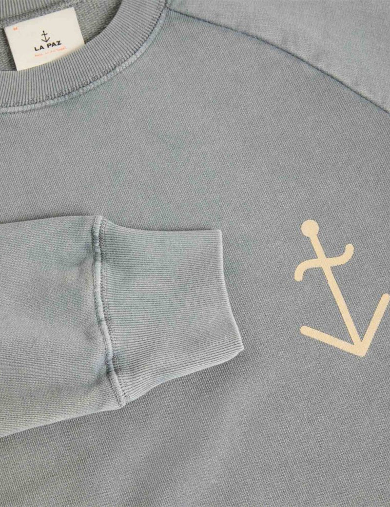 La Paz Cunha Logo Sweatshirt - Smoked Pearl/Pale Yellow