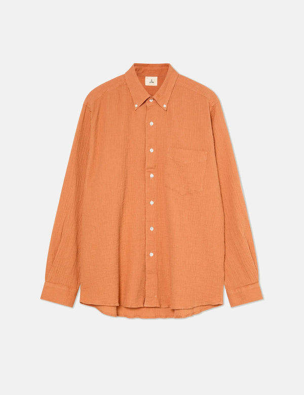 La Paz Bastos Loose Fit Button Down Shirt - Clay