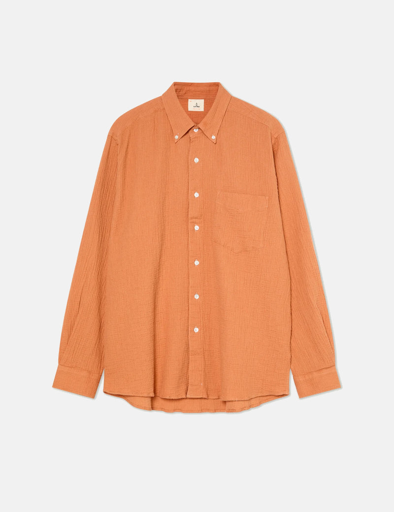 La Paz Bastos Loose Fit Button Down Shirt - Clay