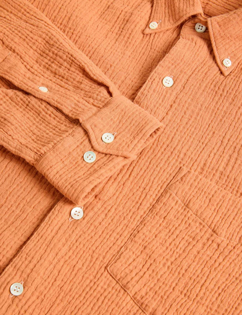 La Paz Bastos Loose Fit Button Down Shirt - Clay