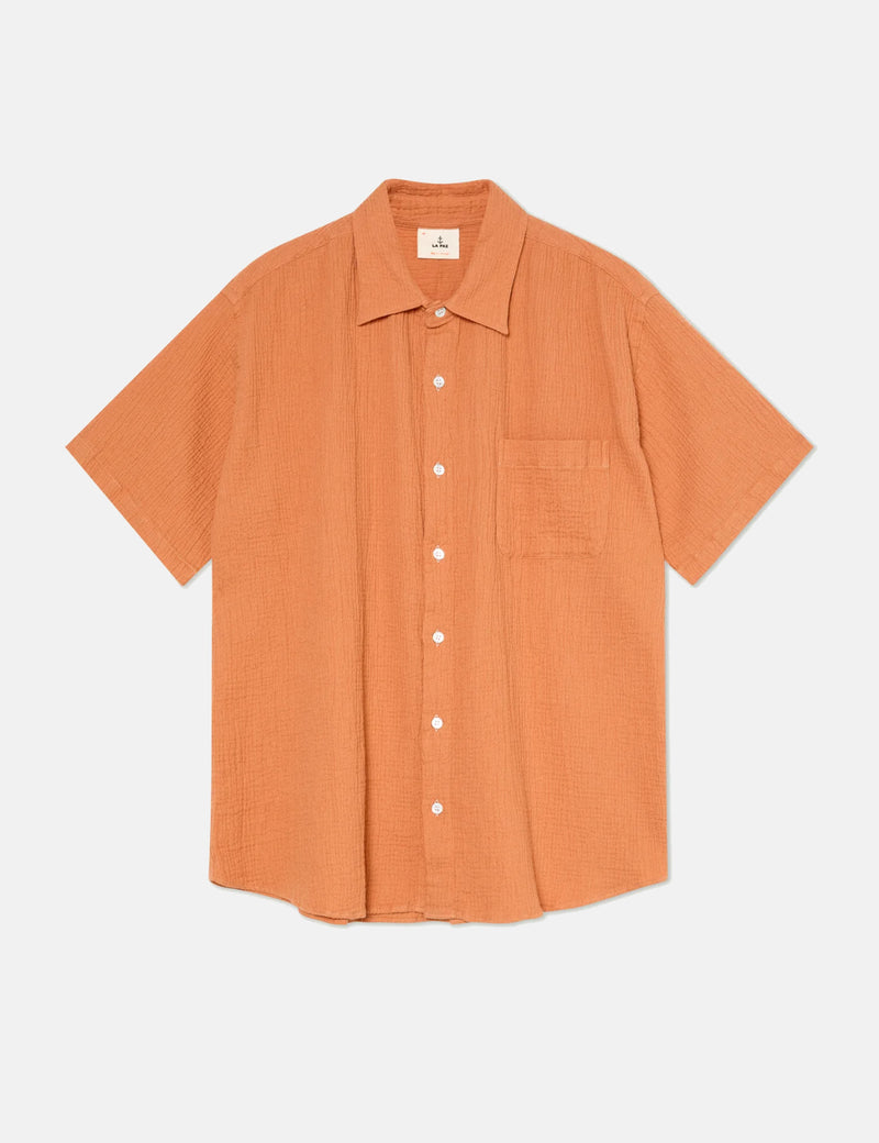 La Paz Roque Grandpa Baggy Shirt - Clay