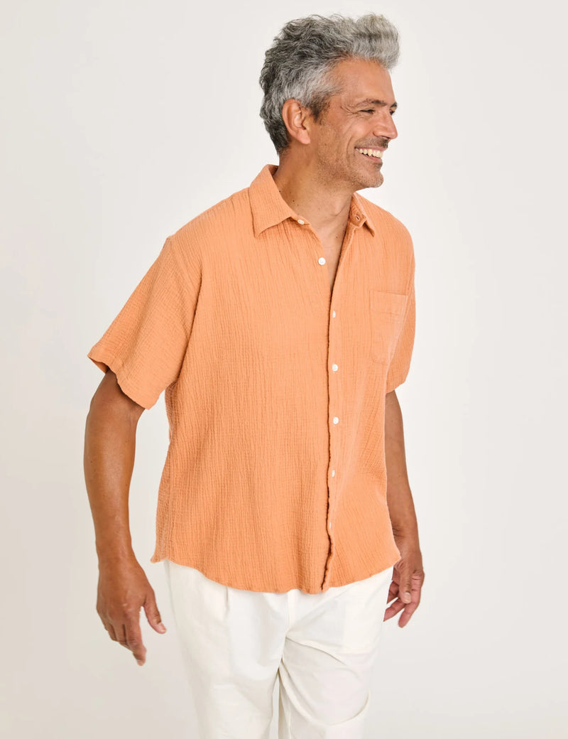 La Paz Roque Grandpa Baggy Shirt - Clay