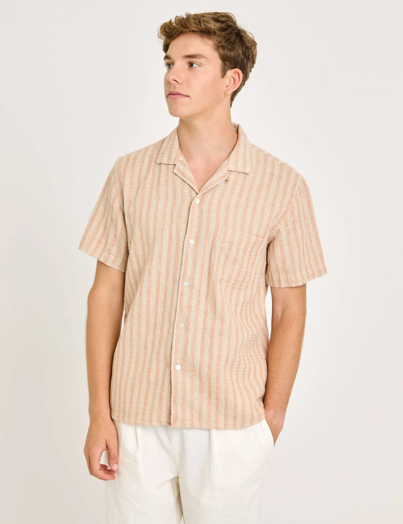La Paz Silveira Panama Stripe Shirt - Clay