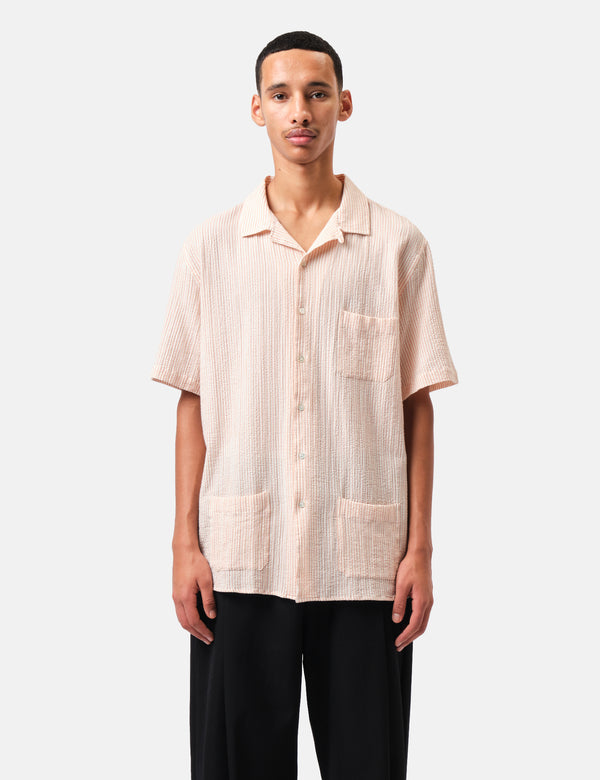 La Paz Vitória Caribean-Style Stripe Shirt - Clay